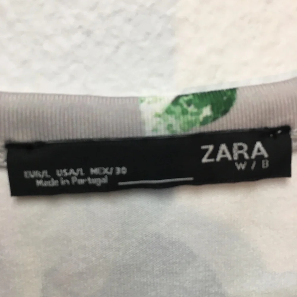 Zara Floral Stretch Bodycon Midi Dress Large Pink Stretch Casual Lounge